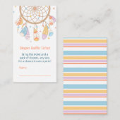 Carte D'accompagnement Billet de rabat Baby shower Dreamcatcher (Devant / Derrière)