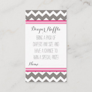 Carte D'accompagnement Billet de rabat baby shower gris rose pâle
