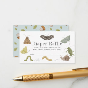 Carte D'accompagnement Billet de rabat Baby shower Insectes de bugs