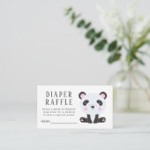 Carte D'accompagnement Billet de rabat Baby shower Panda Cute (Debout devant)