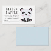 Carte D'accompagnement Billet de rabat Baby shower Panda Cute (Devant / Derrière)