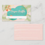 Carte D'accompagnement Billet de rabat Baby shower Pink Diaper (Devant / Derrière)