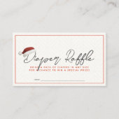 Carte D'accompagnement Billet de rabat Baby shower Santa Hat (Devant)