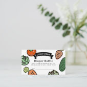 Carte D'accompagnement Billet de rabat blanc à base de légumes cultivés l (Debout devant)