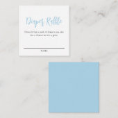 Carte D'accompagnement Billet de rabat bleu (Devant / Derrière)