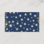 Carte D'accompagnement Billet de rabat Blue & Gold Twinkle Star Diaper (Dos)
