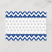 Carte D'accompagnement Billet de rabat Blue Grey Elephant Navy (Dos)