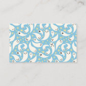 Carte D'accompagnement Billet de rabat Blue Little Boo (Dos)