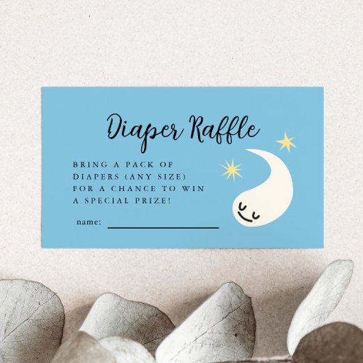 Carte D'accompagnement Billet de rabat Blue Little Boo