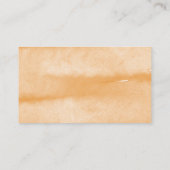 Carte D'accompagnement Billet de rabat Citrouille d'aquarelle (Dos)