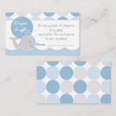 Carte D'accompagnement Billet de rabat de Baby shower de baleine de Mod (Devant / Derrière)