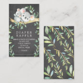 Carte D'accompagnement Billet de rabat de Baby shower de l'ours Koala (Devant / Derrière)
