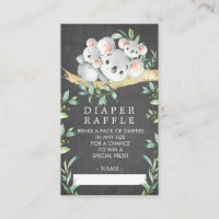Billet de rabat de Baby shower de l'ours Koala