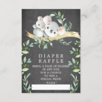 Billet de rabat de Baby shower de l'ours Koala