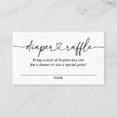 Carte D'accompagnement Billet de rabat de Baby shower de script moderne (Devant)