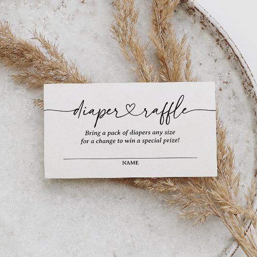 Carte D'accompagnement Billet de rabat de Baby shower de script moderne