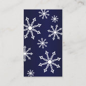 Carte D'accompagnement Billet de rabat de Baby shower d'hiver Snowflake (Dos)