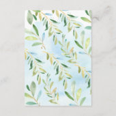 Carte D'accompagnement Billet de rabat de Baby shower Sloth (Dos)