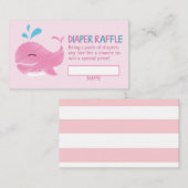 Carte D'accompagnement Billet de rabat de baleine nautique (fille) (Devant / Derrière)