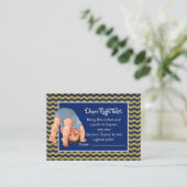 Carte D'accompagnement Billet de rabat de bas vers le haut (Debout devant)