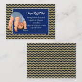 Carte D'accompagnement Billet de rabat de bas vers le haut (Devant / Derrière)