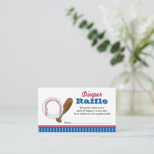 Carte D'accompagnement Billet de rabat de couche de baseball (Debout devant)