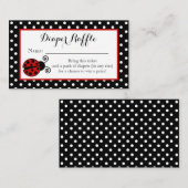 Carte D'accompagnement Billet de rabat de couche de Ladybug (Devant / Derrière)