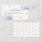 Carte D'accompagnement Billet de rabat de couche de lavande Stars & Nuage (Devant / Derrière)