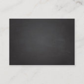 Carte D'accompagnement Billet de rabat de couche de tableau noir (Dos)