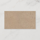 Carte D'accompagnement Billet de rabat de couche, Kraft de script noir (Dos)