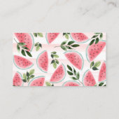 Carte D'accompagnement Billet de rabat de couches de pastèque d'aquarelle (Dos)