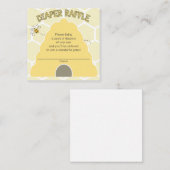 Carte D'accompagnement Billet de rabat de la couche d'abeille pour Baby s (Devant / Derrière)