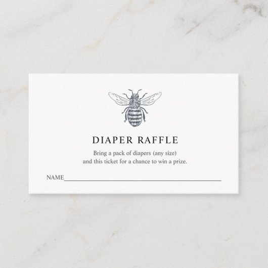 Carte D'accompagnement Billet de rabat de la couche d'abeille pour Baby s (Devant)