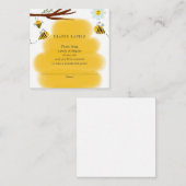 Carte D'accompagnement Billet de rabat de la couche d'abeille pour Baby s (Devant / Derrière)