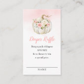 Carte D'accompagnement Billet de rabat de petit Citrouille rose (Devant)