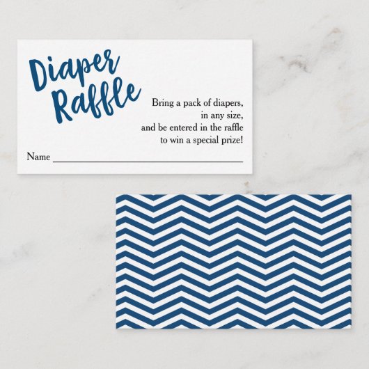 Carte D'accompagnement Billet de rabat-feuille bleu Script (Devant / Derrière)