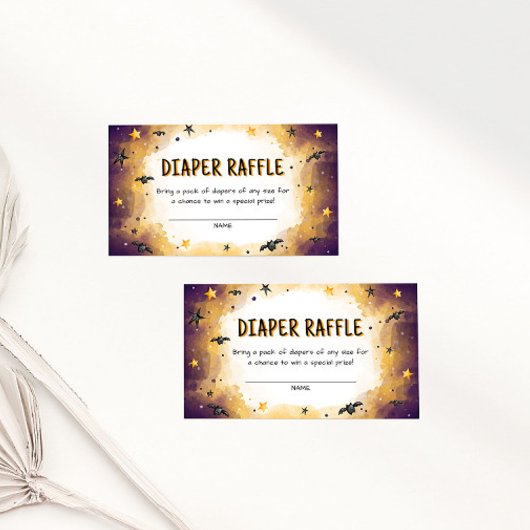 Carte D'accompagnement Billet de rabat Halloween Baby shower