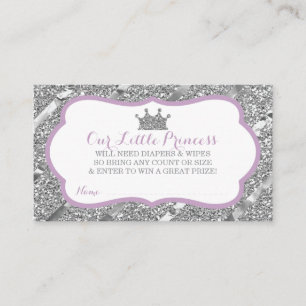 Carte D'accompagnement Billet de rabat Little Princess Diaper, Parties sc