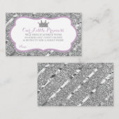 Carte D'accompagnement Billet de rabat Little Princess Diaper, Parties sc (Devant / Derrière)