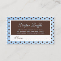 Billet de rabat Polka bleu et Brown