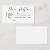 Carte D'accompagnement Billet de rabat pour Baby shower (Devant / Derrière)