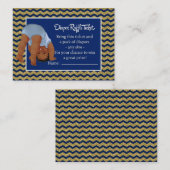 Carte D'accompagnement Billet de rabat pour bébé ethnique (Devant / Derrière)