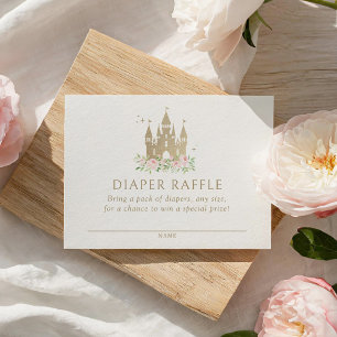 Carte D'accompagnement Billet de rabat Princess Baby shower