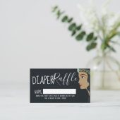 Carte D'accompagnement Billet de rabat Princess Blue Baby shower (Debout devant)