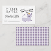 Carte D'accompagnement Billet de rabat Princess Diaper Chat (Devant / Derrière)