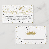 Carte D'accompagnement Billet de rabat, Princesse, Noir (Devant / Derrière)