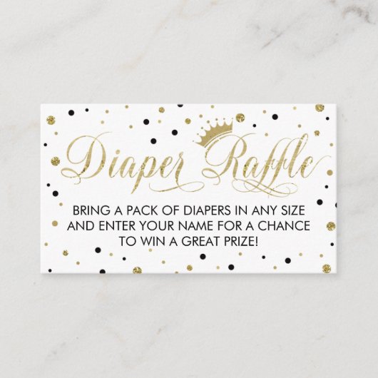 Carte D'accompagnement Billet de rabat, Princesse, Noir (Devant)