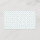 Carte D'accompagnement Billet de rabat Repas Mint Stars Baby shower Lune (Dos)