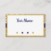 Carte D'accompagnement Billet de rabat Royal pour Baby shower (Dos)