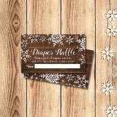 Carte D'accompagnement Billet de rabat Rustique Baby shower d'hiver